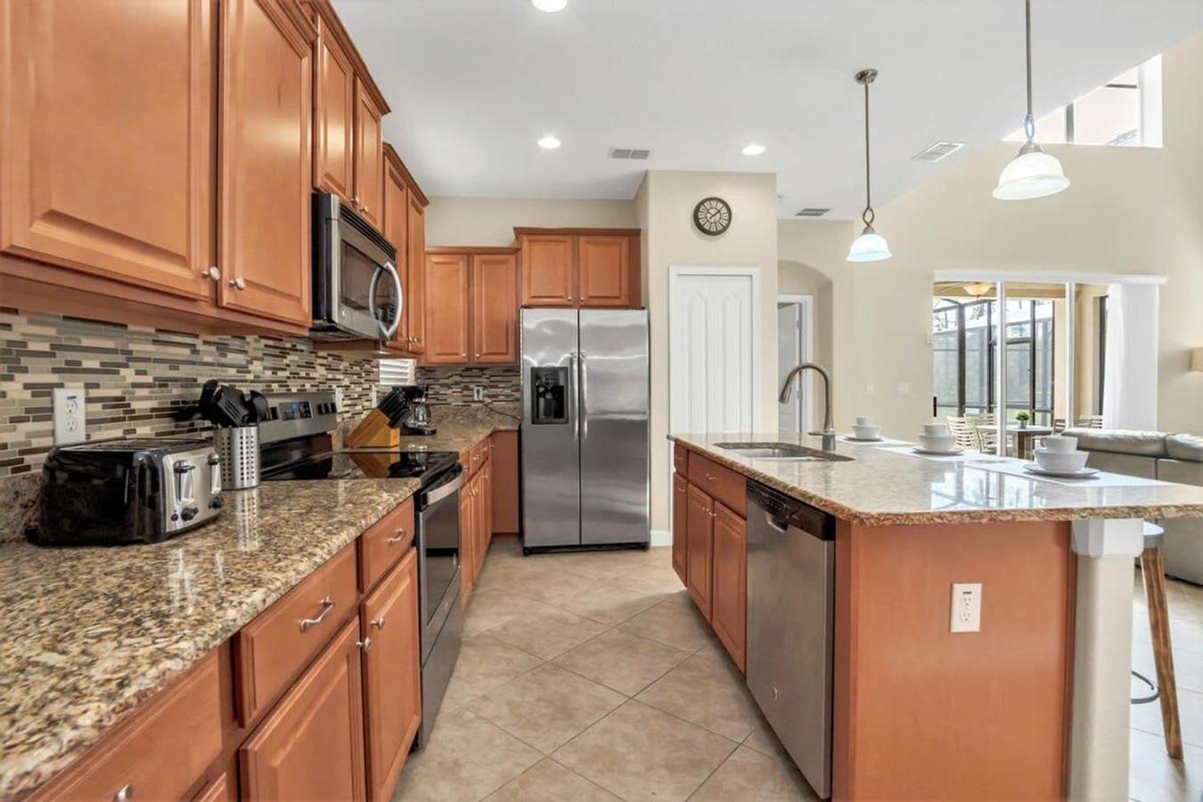 Near Disney - 5Br Home- Games Pool Hot Tub & Bbq Kissimmee Buitenkant foto
