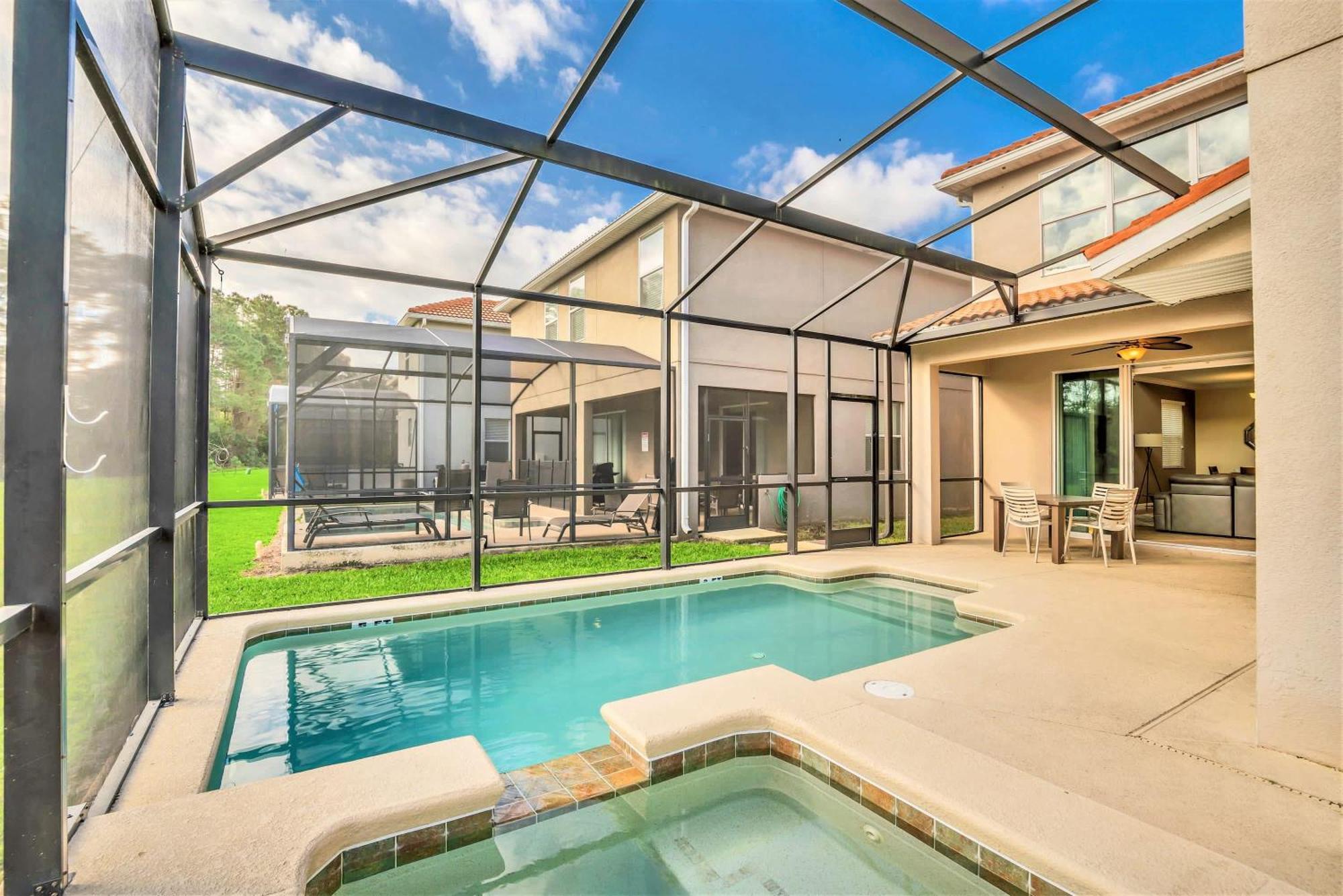 Near Disney - 5Br Home- Games Pool Hot Tub & Bbq Kissimmee Buitenkant foto